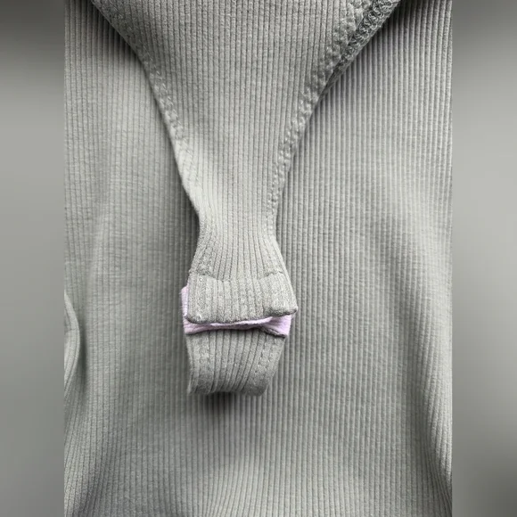 Lulus Sage Green Ribbed Bodysuit Cami | Size XL | Soft Stretch Fitted Tank - Picture 5 of 5